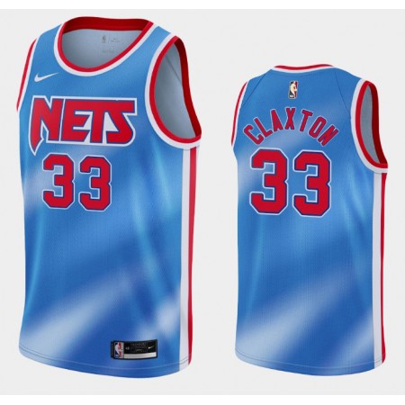 Herren NBA Brooklyn Nets Trikot Nicolas Claxton 33 Nike 2020-2021 Hardwood Classics Swingman